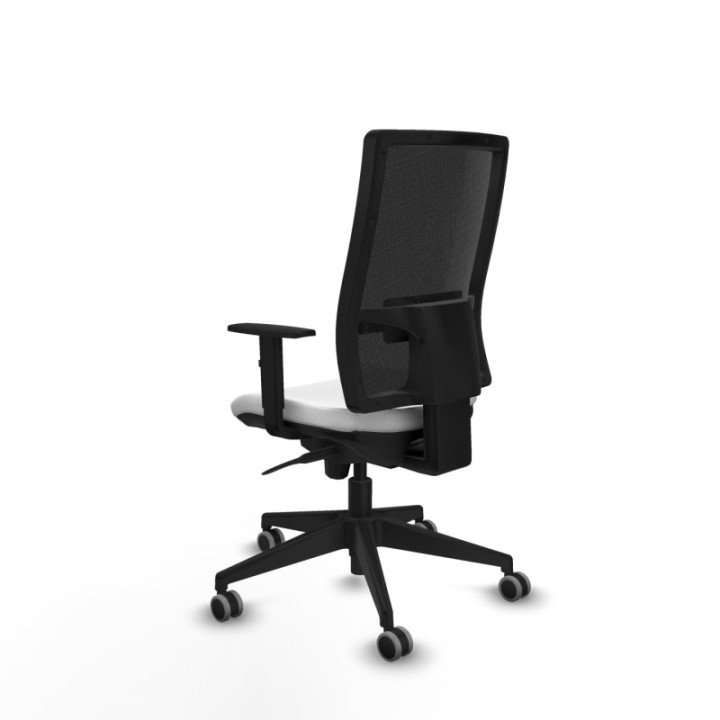 Horna sincro malla negra bali blanco brazos 1D base piramidal  ruedas 65mm engomadas