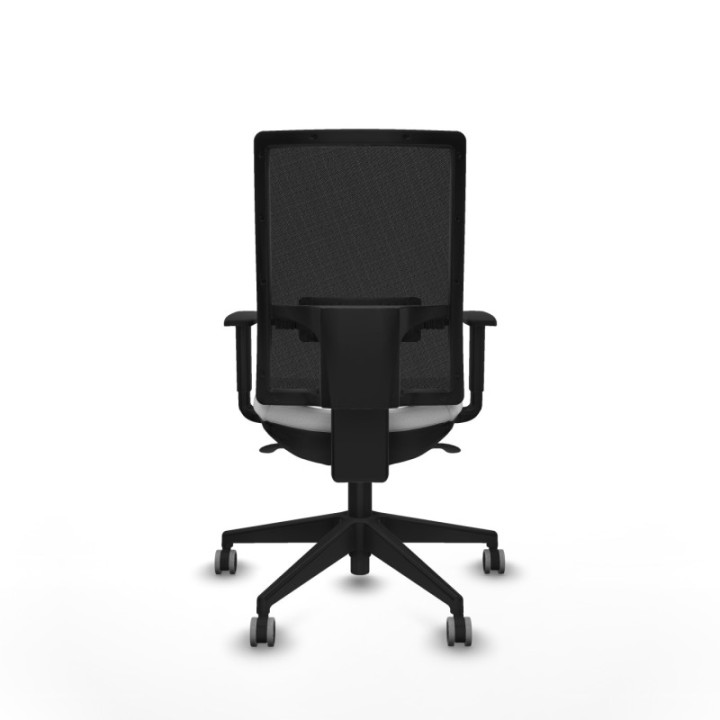 Horna sincro malla negra bali blanco brazos 1D base piramidal  ruedas 65mm engomadas