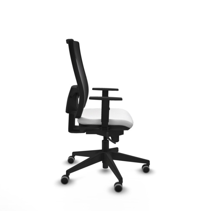 Horna sincro malla negra bali blanco brazos 1D base piramidal  ruedas 65mm engomadas