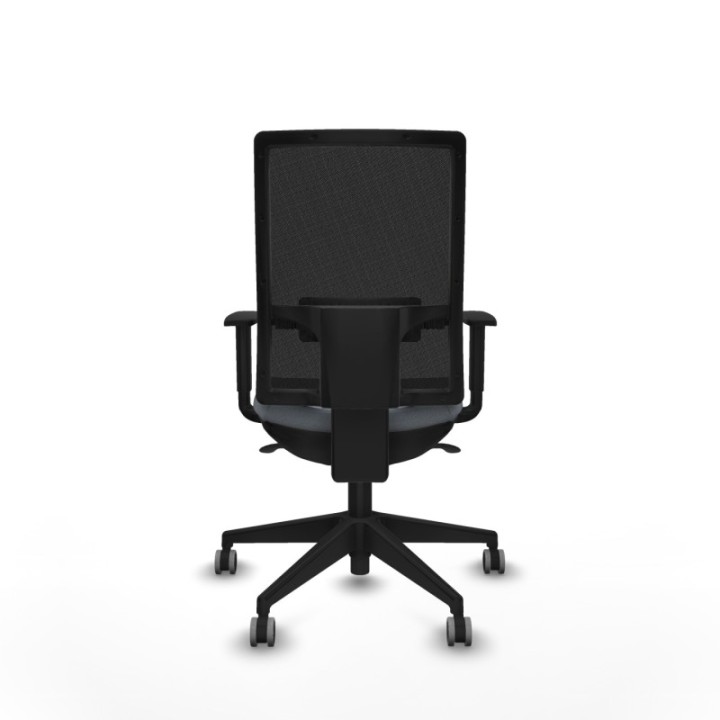 Horna sincro malla negra bali gris brazos 1D base piramidal  ruedas 65mm engomadas