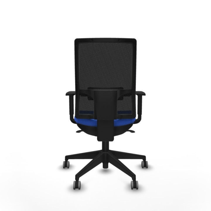 Horna sincro malla negra bali azul brazos 1D base piramidal  ruedas 65mm engomadas