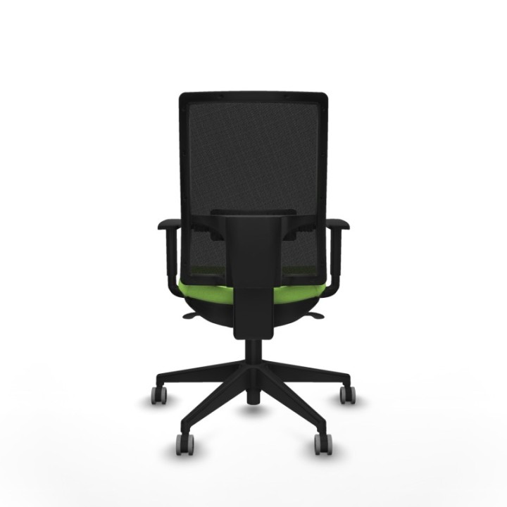 Horna sincro malla negra bali pistacho brazos 1D base piramidal  ruedas 65mm engomadas