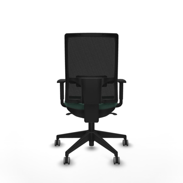 Horna sincro malla negra bali verde botella brazos 1D base piramidal  ruedas 65mm engomadas