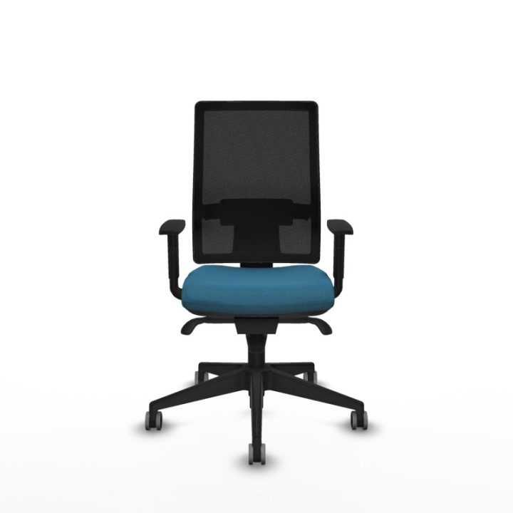 Horna sincro malla negra bali verde petroleo brazos 1D base piramidal  ruedas 65mm engomadas