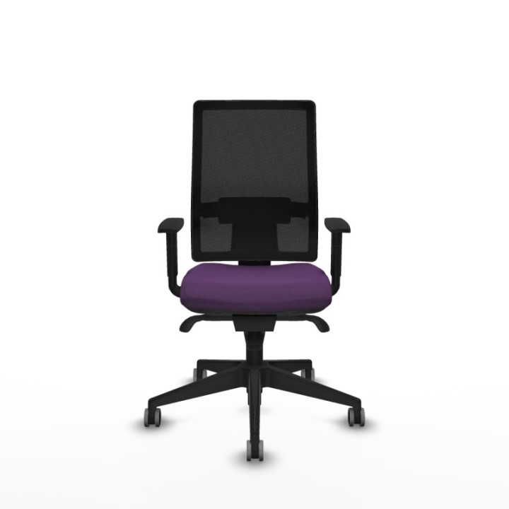 Horna sincro malla negra bali morado brazos 1D base piramidal  ruedas 65mm engomadas