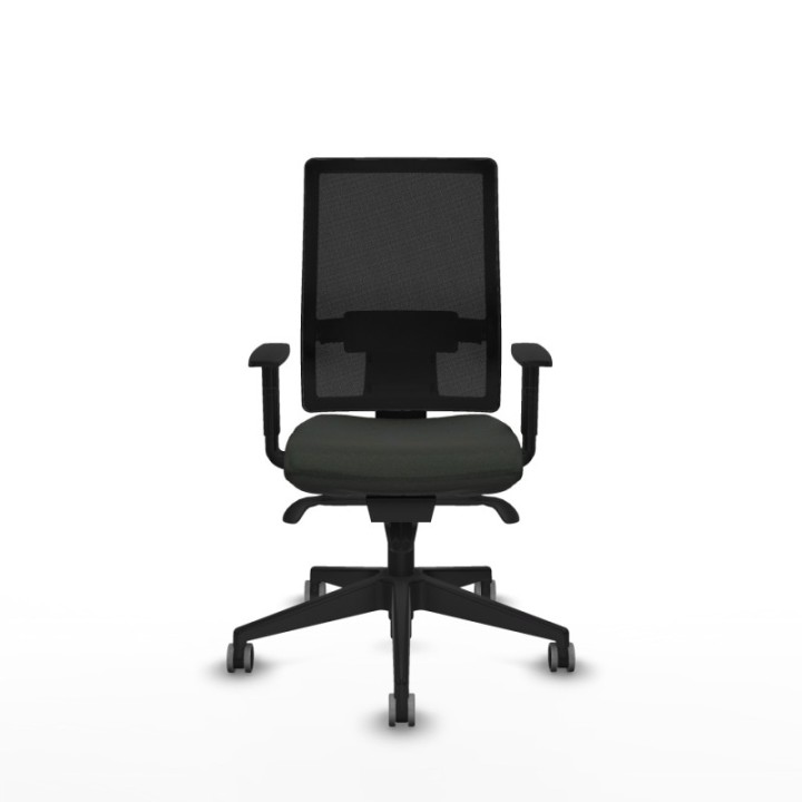 Horna sincro malla negra bali negro brazos 1D base piramidal  ruedas 65mm engomadas