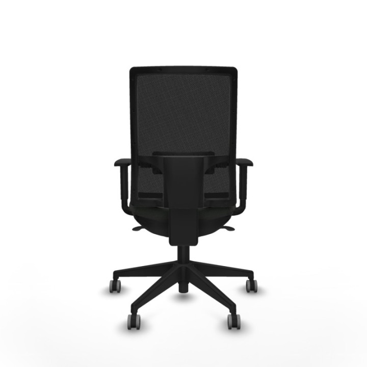 Horna sincro malla negra bali negro brazos 1D base piramidal  ruedas 65mm engomadas