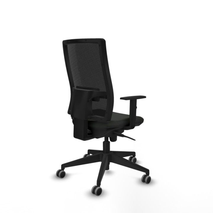 Horna sincro malla negra bali negro brazos 1D base piramidal  ruedas 65mm engomadas