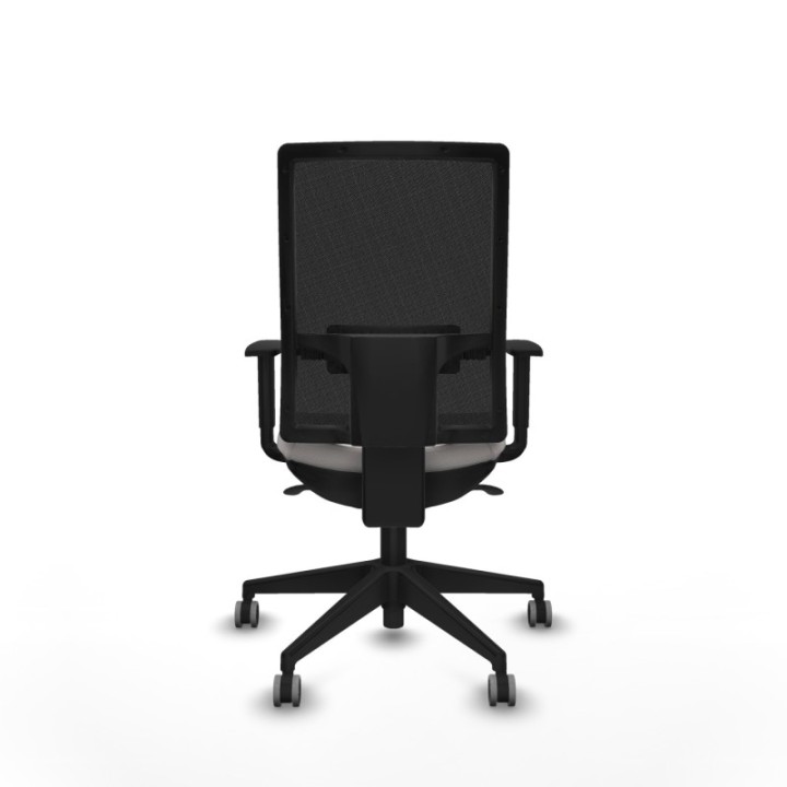 Horna sincro malla negra similpiel blanco brazos 1D base piramidal  ruedas 65mm engomadas