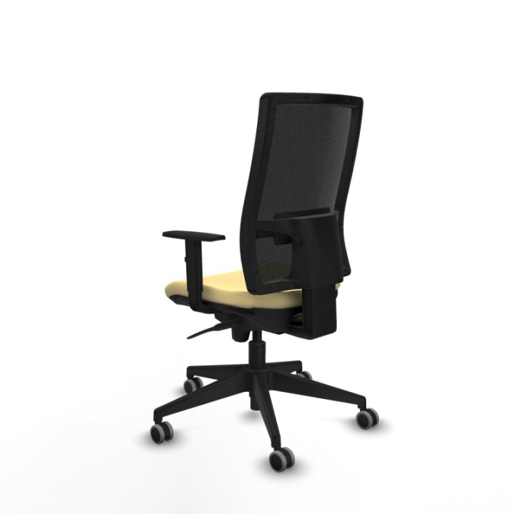 Horna sincro malla negra similpiel crema brazos 1D base piramidal  ruedas 65mm engomadas