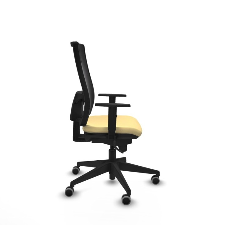 Horna sincro malla negra similpiel crema brazos 1D base piramidal  ruedas 65mm engomadas