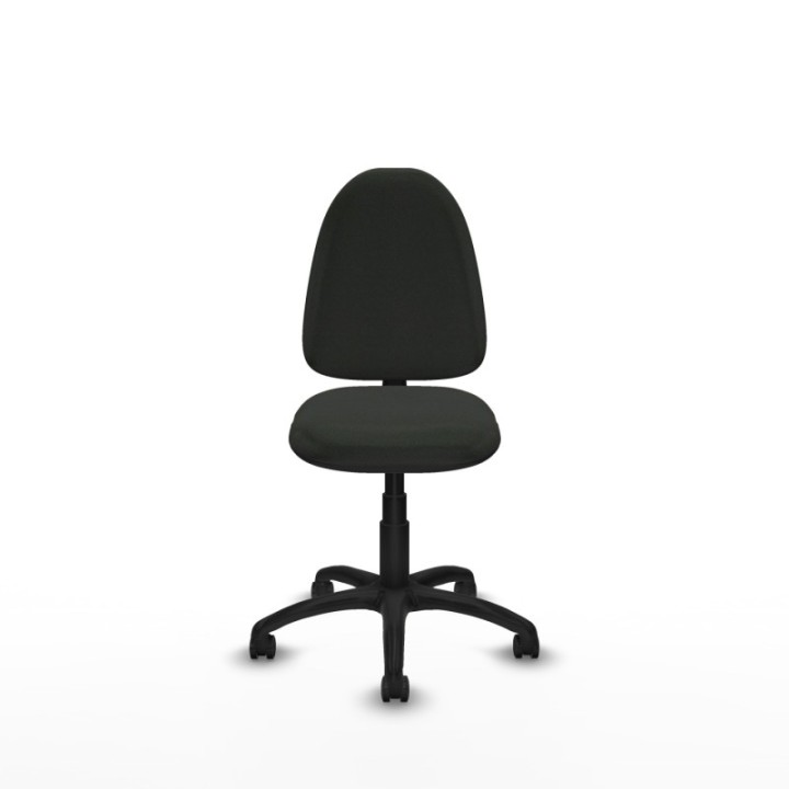 Aýna CP bali negro sin brazos base poliamida ruedas engomadas 50mm