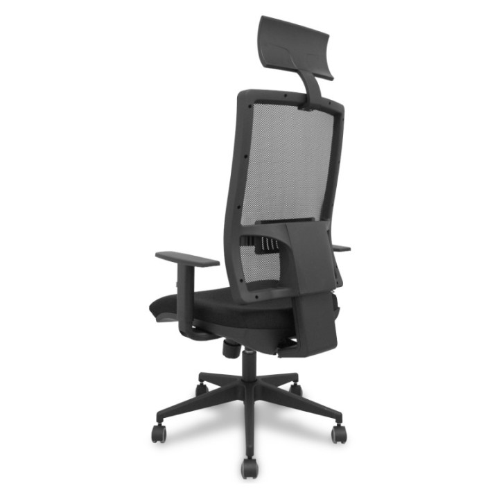 Silla Horna traslack bali negro brazos 1D con cabecero fijo