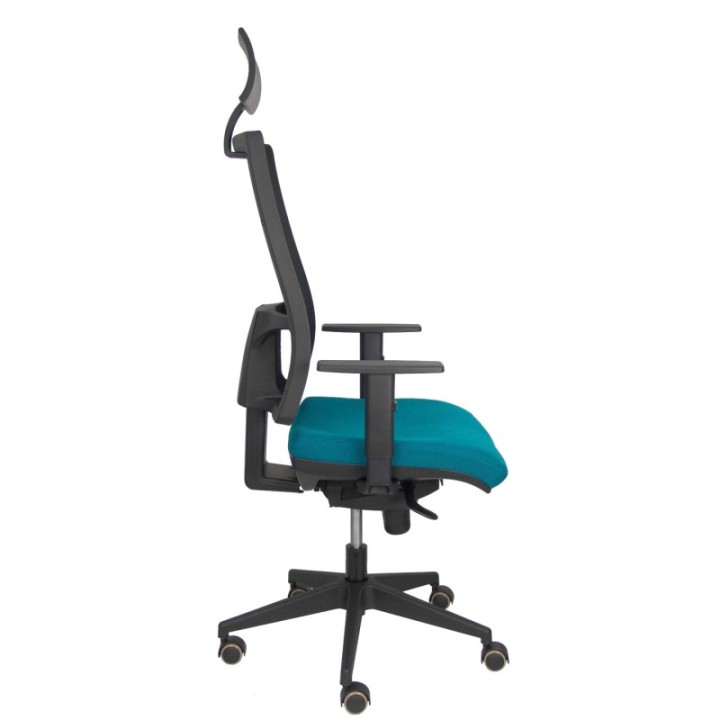 Silla Horna bali verde petróleo brazo regulable y cabecero