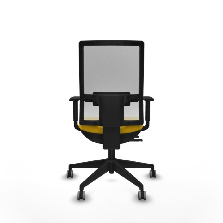 Horna traslack malla blanca bali amarillo brazos 1D base piramidal  ruedas 65mm engomadas