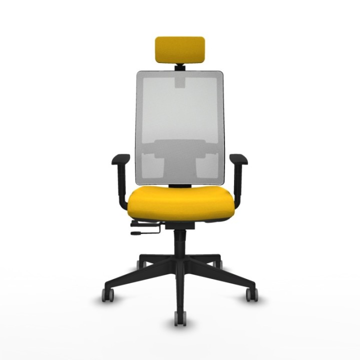 Horna traslack malla blanca bali amarillo brazos 1D base piramidal cabecero 2D ruedas 65mm engomadas