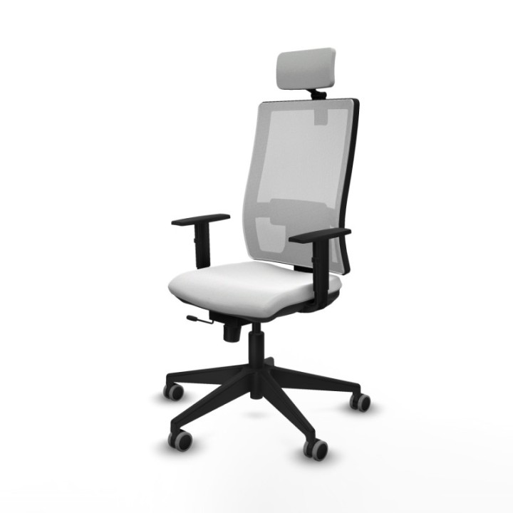 Horna traslack malla blanca bali blanco brazos 1D base piramidal cabecero 2D ruedas 65mm engomadas