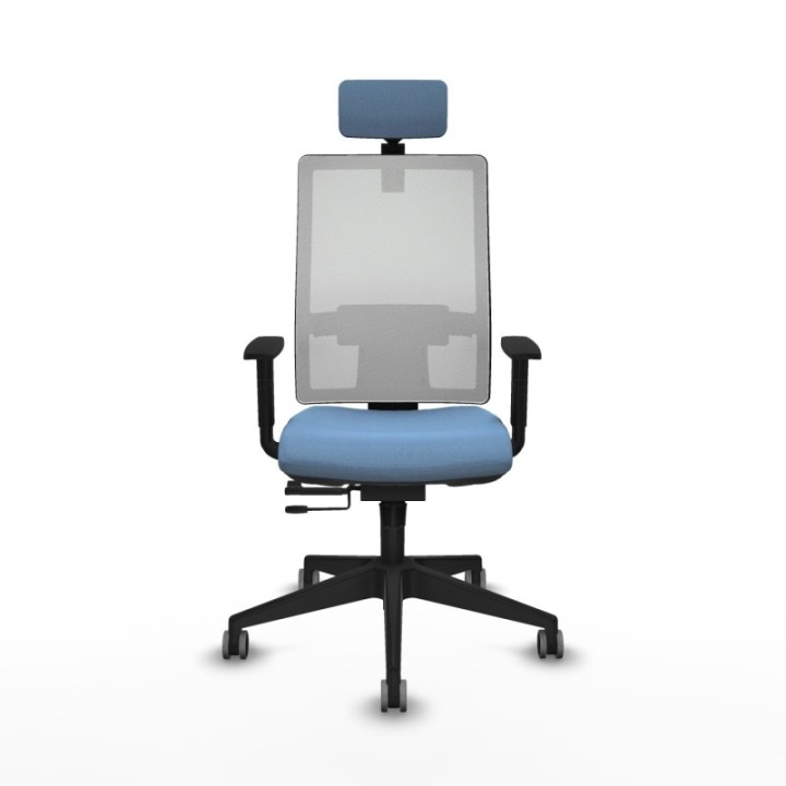 Horna traslack malla blanca bali azul cielo brazos 1D base piramidal cabecero 2D ruedas 65mm engomadas