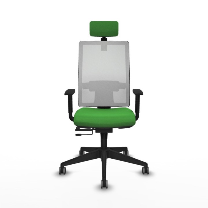 Horna traslack malla blanca bali verde brazos 1D base piramidal cabecero 2D ruedas 65mm engomadas