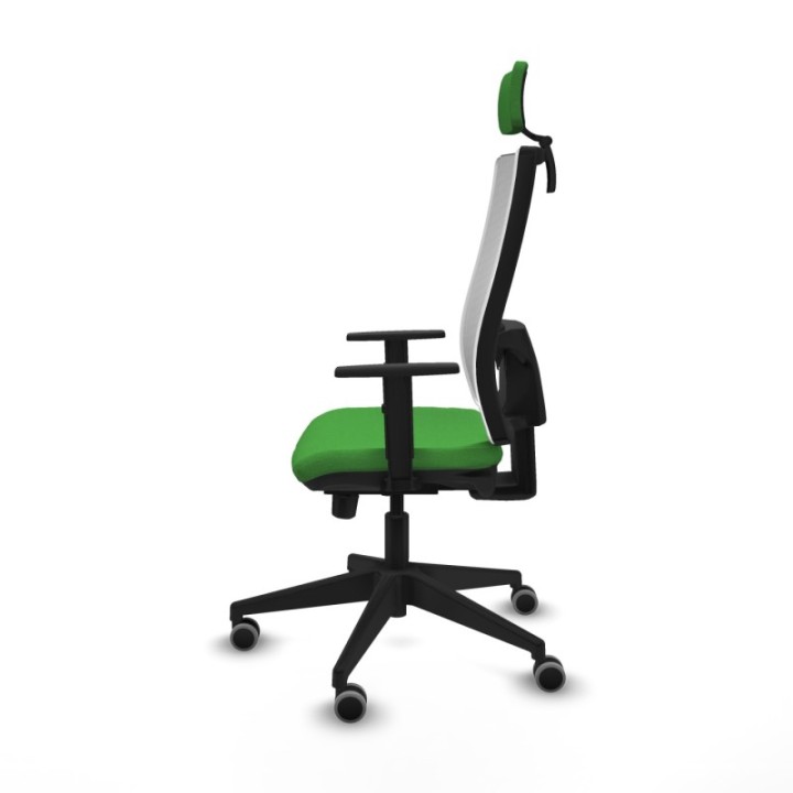 Horna traslack malla blanca bali verde brazos 1D base piramidal cabecero 2D ruedas 65mm engomadas