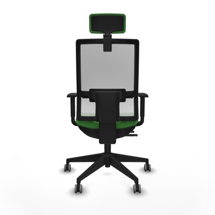 Horna traslack malla blanca bali verde brazos 1D base piramidal cabecero 2D ruedas 65mm engomadas