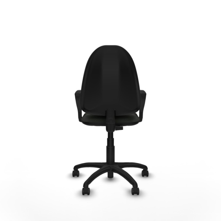 Aýna CP bali negro brazos fijos base poliamida ruedas engomadas 50mm