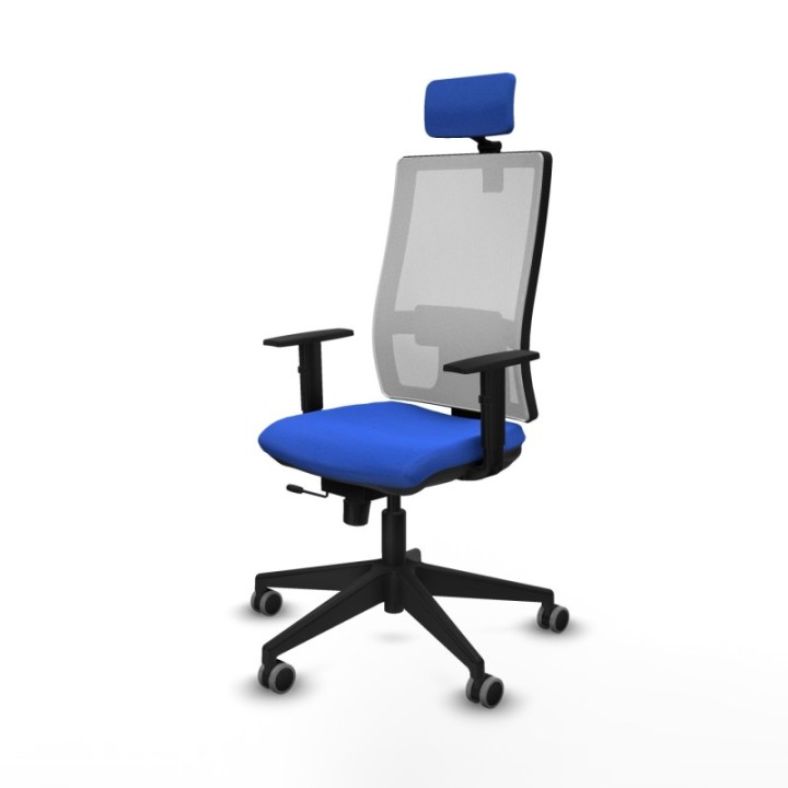 Horna traslack malla blanca bali azul brazos 1D base piramidal cabecero 2D ruedas 65mm engomadas