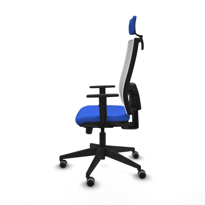 Horna traslack malla blanca bali azul brazos 1D base piramidal cabecero 2D ruedas 65mm engomadas