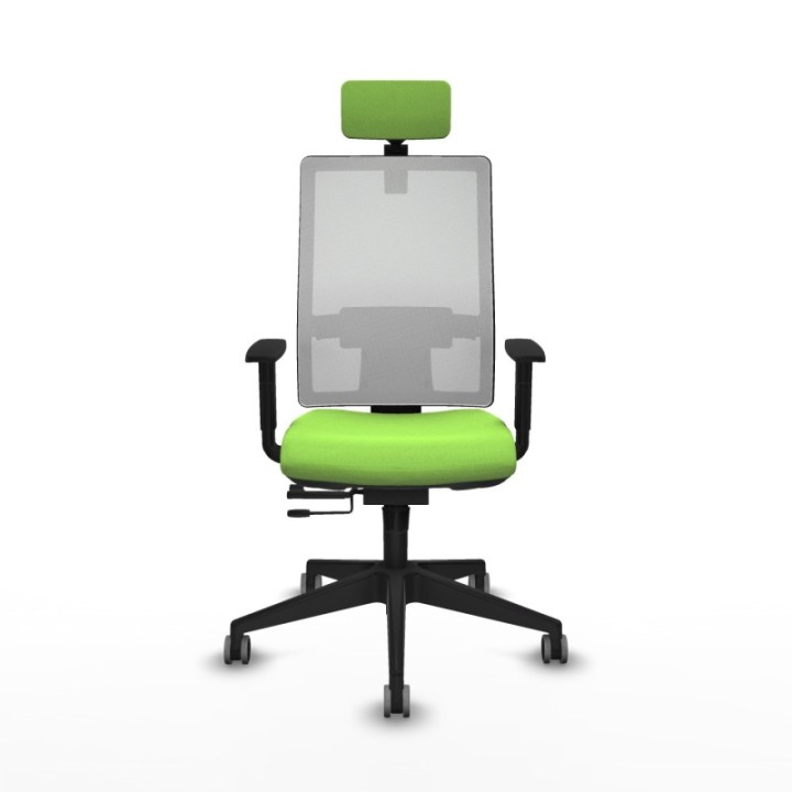 Horna traslack malla blanca bali pistacho brazos 1D base piramidal cabecero 2D ruedas 65mm engomadas