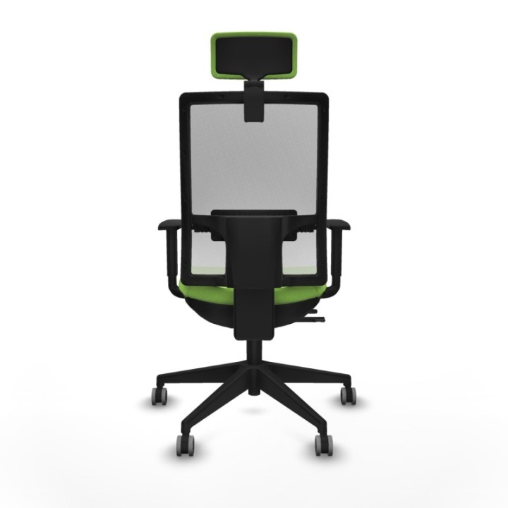 Horna traslack malla blanca bali pistacho brazos 1D base piramidal cabecero 2D ruedas 65mm engomadas