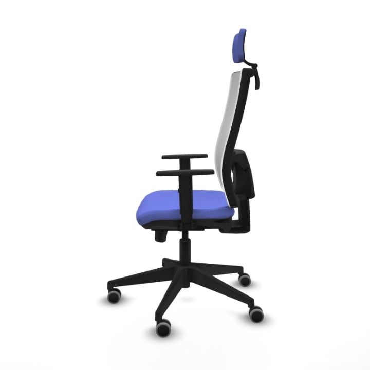 Horna traslack malla blanca bali azul claro brazos 1D base piramidal cabecero 2D ruedas 65mm engomadas