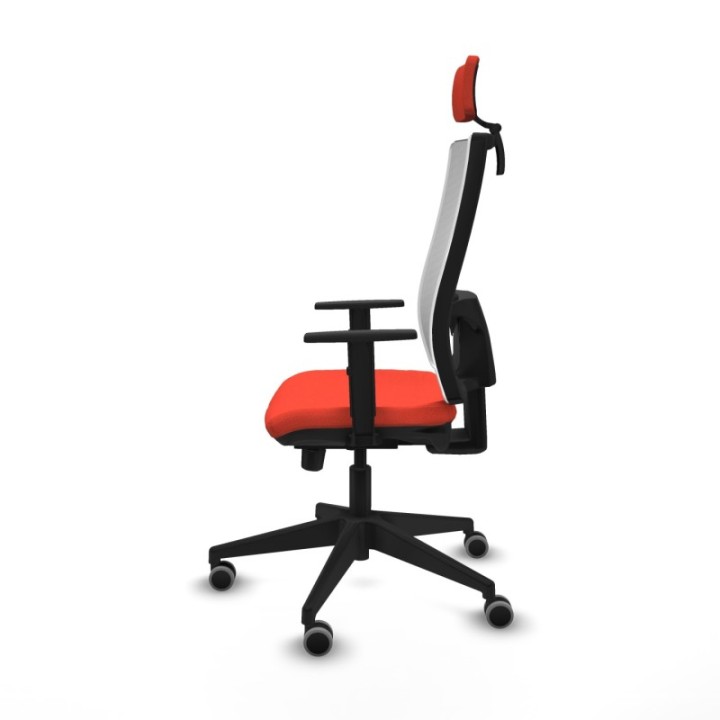 Horna traslack malla blanca bali naranja oscuro brazos 1D base piramidal cabecero 2D ruedas 65mm engomadas