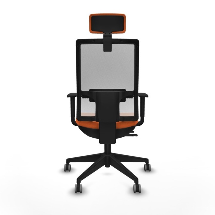 Horna traslack malla blanca bali naranja brazos 1D base piramidal cabecero 2D ruedas 65mm engomadas