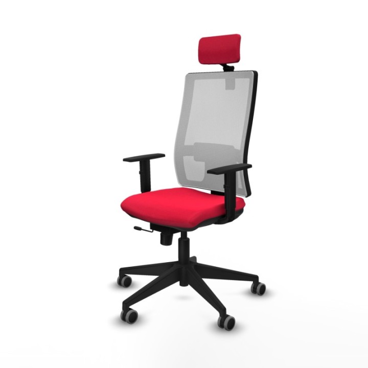 Horna traslack malla blanca bali rojo brazos 1D base piramidal cabecero 2D ruedas 65mm engomadas