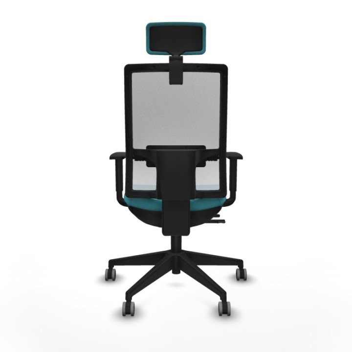 Horna traslack malla blanca bali turquesa brazos 1D base piramidal cabecero 2D ruedas 65mm engomadas