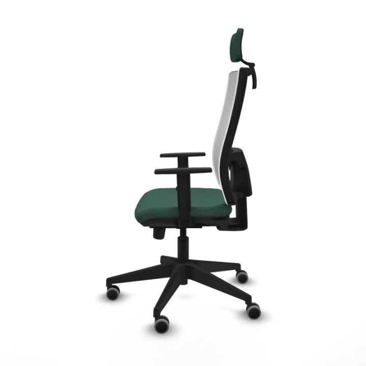 Horna traslack malla blanca bali verde botella brazos 1D base piramidal cabecero 2D ruedas 65mm engomadas