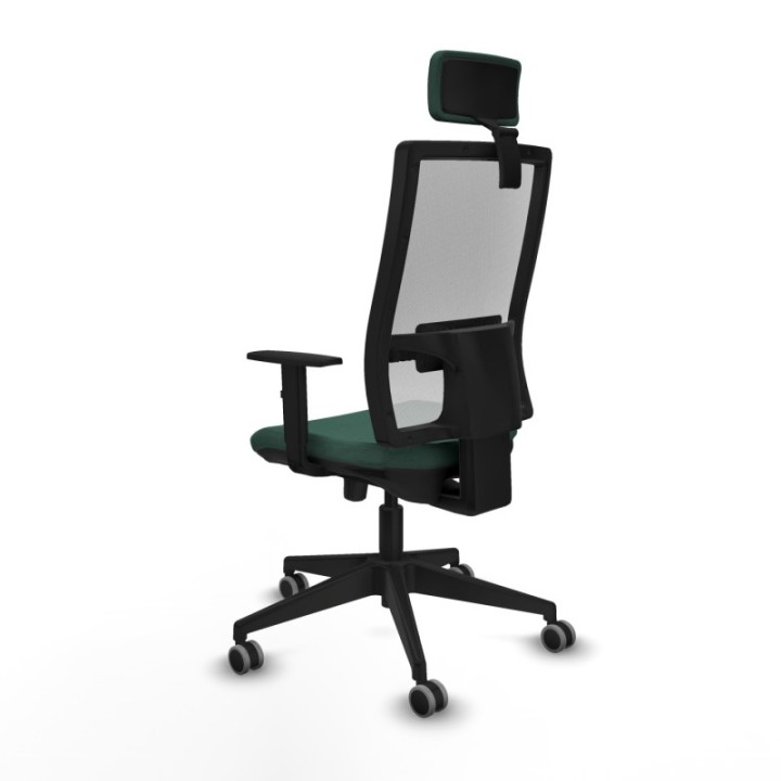 Horna traslack malla blanca bali verde botella brazos 1D base piramidal cabecero 2D ruedas 65mm engomadas