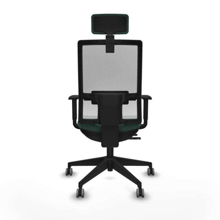 Horna traslack malla blanca bali verde botella brazos 1D base piramidal cabecero 2D ruedas 65mm engomadas