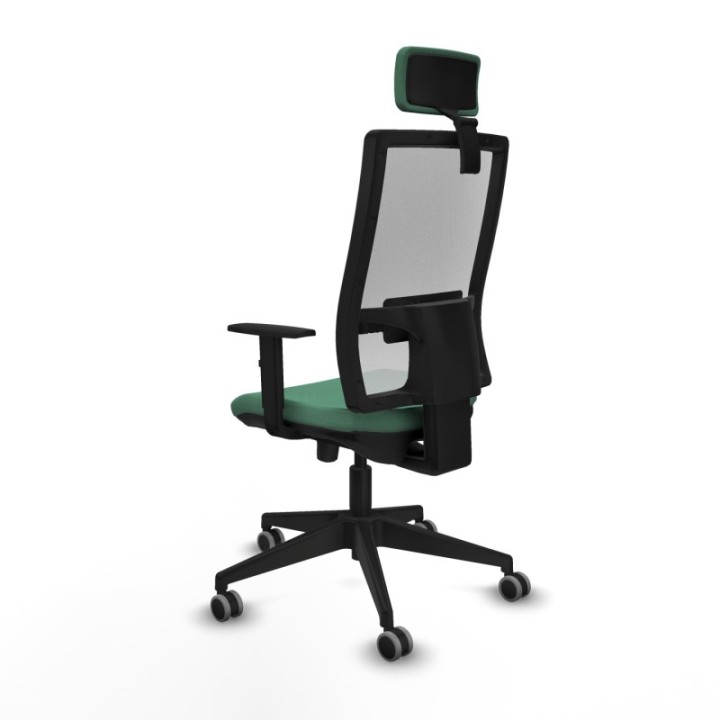 Horna traslack malla blanca bali verde esmeralda brazos 1D base piramidal cabecero 2D ruedas 65mm engomadas