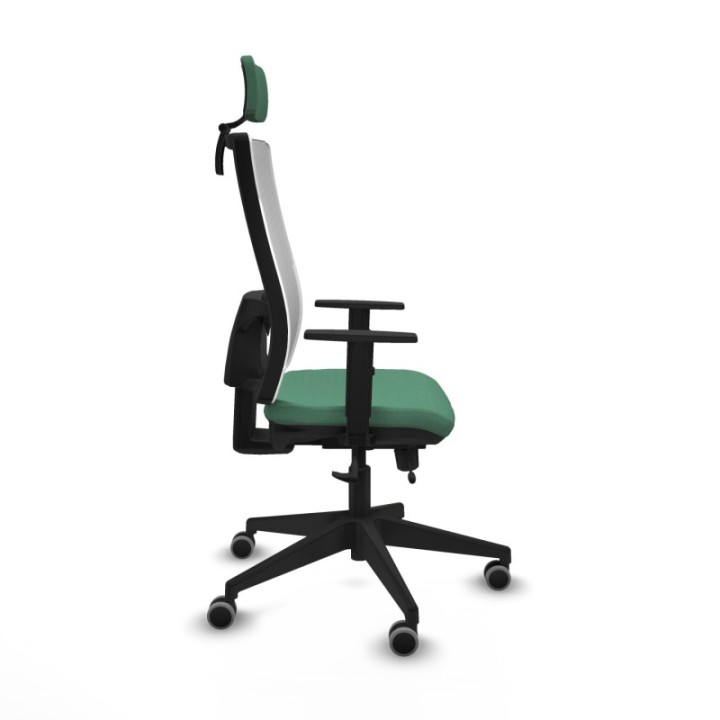 Horna traslack malla blanca bali verde esmeralda brazos 1D base piramidal cabecero 2D ruedas 65mm engomadas