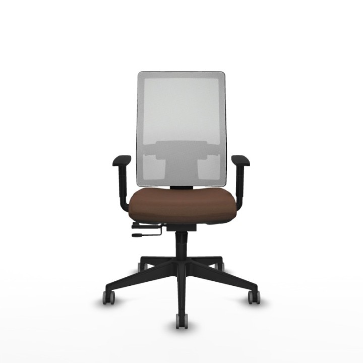 Horna traslack malla blanca bali marrón oscuro brazos 1D base piramidal  ruedas 65mm engomadas