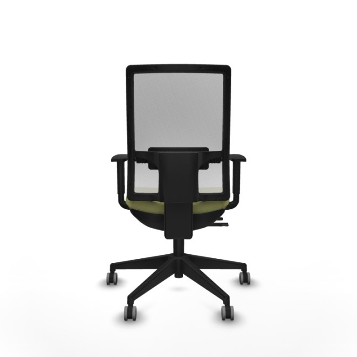 Horna traslack malla blanca bali verde oliva brazos 1D base piramidal  ruedas 65mm engomadas