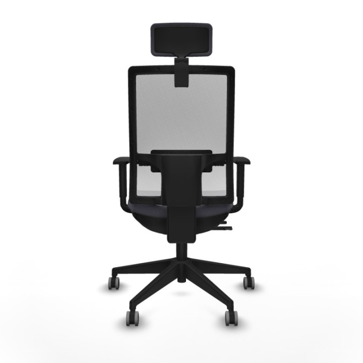 Horna traslack malla blanca bali gris oscuro brazos 1D base piramidal cabecero 2D ruedas 65mm engomadas