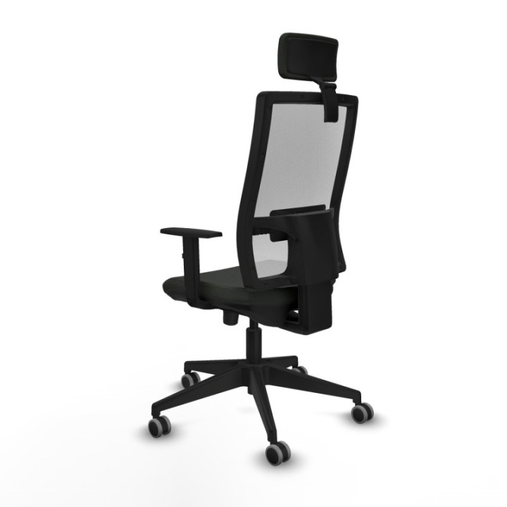 Horna traslack malla blanca bali negro brazos 1D base piramidal cabecero 2D ruedas 65mm engomadas