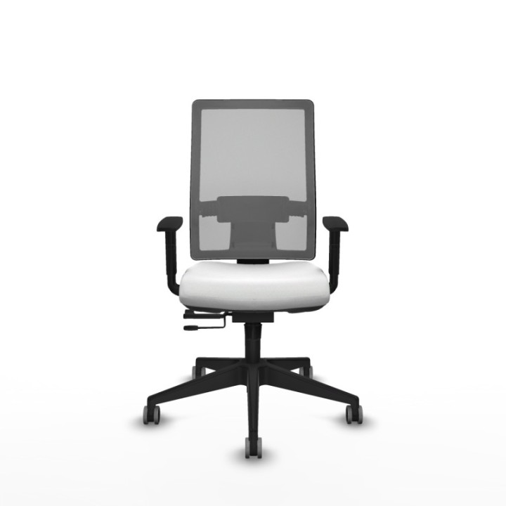 Horna traslack malla gris bali blanco brazos 1D base piramidal  ruedas 65mm engomadas