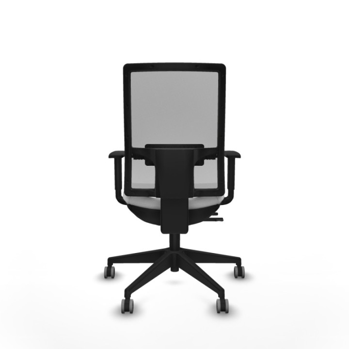 Horna traslack malla gris bali blanco brazos 1D base piramidal  ruedas 65mm engomadas