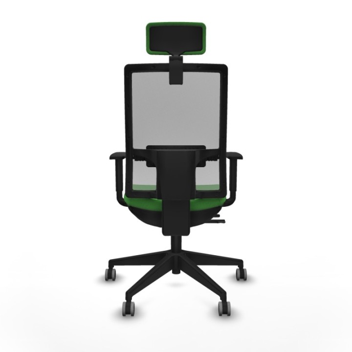 Horna traslack malla gris bali verde brazos 1D base piramidal cabecero 2D ruedas 65mm engomadas