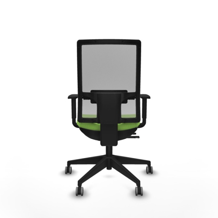 Horna traslack malla gris bali pistacho brazos 1D base piramidal  ruedas 65mm engomadas