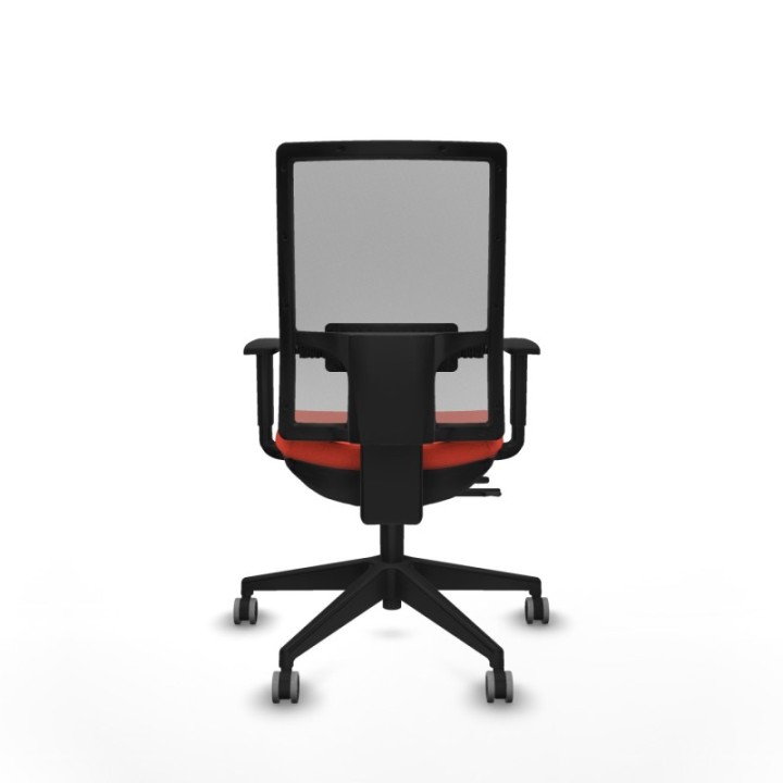 Horna traslack malla gris bali naranja oscuro brazos 1D base piramidal  ruedas 65mm engomadas