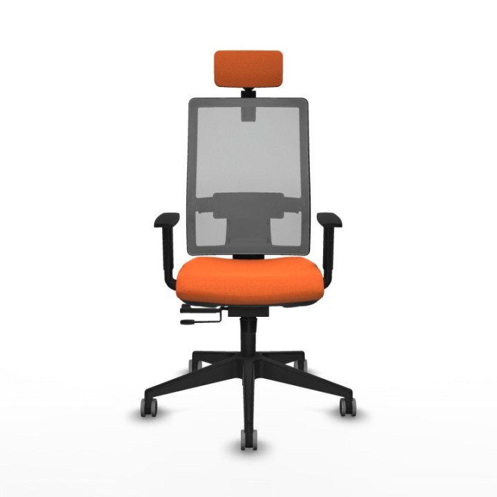 Horna traslack malla gris bali naranja brazos 1D base piramidal cabecero 2D ruedas 65mm engomadas